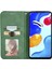 Xiaomi Için Redmi Note 11S 4g 2022 (Mediatek Helio G96) Cilt Dokunuşma His Pu Deri Retro Kasa Kartı Yuvaları Manyetik Emilim Standı Flip Kapak Yeşili (Yurt Dışından) 4