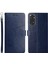 Xiaomi Için Redmi Note 11 4g (Qualcomm)/redmi Note 11S 4g Pu Deri Baskılı Y Şeklinde Çizgiler Kapak Stand Stand Cüzdan Strap-Mavi ile Her Şey Dahil Koruyucu Kılıf (Yurt Dışından) 1