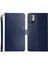 Y Şeklindeki Çizgi, Şok-Emilmiş Pu Deri Telefon Cüzdan Kabuğu Kabuk Standı Standı Kapak Xiaomi Redmi Note 10 5g/redmi Not 10T 5g/poco M3 Pro 4g/poco M3 Pro 5g-Blue (Yurt Dışından) 1