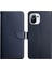 Nappa Doku Orijinal Deri Kılıf Cüzdanı Stand Telefon Kapak Koruyucusu Xiaomi Mi 11 Lite 4g/5g/11 Lite 5g Ne-Blue (Yurt Dışından) 1