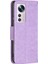Xiaomi 12 5G/12X 5G/12S 5g Için Şık Çok Kelebek Baskılı Pu Deri Bilek Kayışı Kapak Cüzdan Stand Kılıf-Mor (Yurt Dışından) 3
