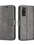 Xiaomi Için Redmi Note 11 4g (Qualcomm)/redmi Note 11S 4g Tam Koruma Dokulu Pu Deri Cüzdan Kılıfı Stand Manyetik Folio Telefon Kapak-Grey (Yurt Dışından) 1
