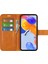 Xiaomi Redmi Için Note 12 Pro 4g/11 Pro 4g (Mediatek)/note 11 Pro 5g (Qualcomm) Manyetik Toka Dokulu Pu Deri Kapak Cüzdan Stand Telefon Kılıfı Sarı (Yurt Dışından) 4