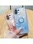 Xiaomi Mi 11 Lite 4g/5g/11 Lite 5g Ne Kıckstand Telefon Kılıfı Rhinestone Çiçek Tpu Cover-Blue (Yurt Dışından) 5