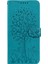 Baskılı Elk ve Ağaç Deseni Cüzdan Deri Telefon Kılıfı Xiaomi Redmi Için Stand Standı Kabuğu Note 10 Lite-Blue (Yurt Dışından) 1