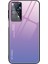 Xiaomi Redmi Için Note 12 Pro 4g/11 Pro 4g (Mediatek)/note 11 Pro 5g (Qualcomm) Gradyan Renk Anti-Çizelge Temsil Edilmiş Cam Geri+Yumuşak Tpu Kenar Kılıf Kabuk-Pembe/mor (Yurt Dışından) 1