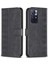 Xiaomi Için Redmi Note 11 4g (Qualcomm)/not 11S 4g Deri Telefon Kılıfı Izgır Ezme Cüzdan Stand Kabuk-Black (Yurt Dışından) 1
