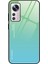 Xiaomi 12 5G/12X 5G/12S 5g Için Gradyan Renk Tasarımı Kasası, Temperli Cam+Pc+Tpu Iyi Korunmuş Kapak Telefon Kabuğu-Cen/mavi (Yurt Dışından) 1