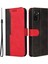 Moda Renk Ekleme Pu Deri Deri Cüzdan Flip Koruyucu Kılıf Kapağı Bilek Kayışı ile Xiaomi Redmi Için Manyetik Toka Not 10 5g/not 10T 5g/poco M3 Pro 5g/4g-Red/siyah (Yurt Dışından) 1