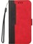 Moda Renk Ekleme Pu Deri Deri Cüzdan Flip Koruyucu Kılıf Kapağı Bilek Kayışı ile Xiaomi Redmi Için Manyetik Toka Not 10 5g/not 10T 5g/poco M3 Pro 5g/4g-Red/siyah (Yurt Dışından) 2