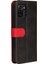 Moda Renk Ekleme Pu Deri Deri Cüzdan Flip Koruyucu Kılıf Kapağı Bilek Kayışı ile Xiaomi Redmi Için Manyetik Toka Not 10 5g/not 10T 5g/poco M3 Pro 5g/4g-Red/siyah (Yurt Dışından) 5