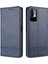 Xiaomi Redmi Için Not 10 5g/not 10T 5g/poco M3 Pro 5g/4g Deri Telefon Kılıfı Otomatik Absorbed Manyetik Cüzdan Stand Kapak Mavisi (Yurt Dışından) 1