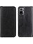 Otomatik Mıknatıs Emme Tasarımı Litchi Dokusu Bölünmüş Deri Cüzdan Standı Kapak Kasası Xiaomi Redmi Note 10 4g/not 10S/POCO M5S 4g-Black (Yurt Dışından) 1