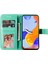 Xiaomi Redmi Için Note 12 Pro 4g/11 Pro 4g (Mediatek)/note 11 Pro 5g (Qualcomm) Kayış Tasarım Çiçeği Deri Deri Deri Deri Cep Telefonu Vaka Yeşili (Yurt Dışından) 2