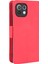Cüzdan Tasarımı Birden Fazla Kart Yuvası Deri Deri Telefon Kılıfı Xiaomi Mi 11 Lite 4g/5g/mi 11 Lite 5g-Red (Yurt Dışından) 5