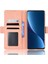 Xiaomi 12 Pro 5g /12S Pro 5g /12 Pro (Boyut) Için 5g Manyetik Kapanış Şok Geçirmez Çoklu Kart Yuvaları Cüzdan Kılıfı Pu Deri Deri Flip Cep Telefonu Kapak Pembe (Yurt Dışından) 4