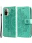 Pu Deri Izin Çiçekler Desen Cüzdan Telefon Kılıfı Xiaomi Redmi Için Kradard ile Not 10 5g/poco M3 Pro 5g-Yeşil (Yurt Dışından) 1