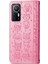 Xiaomi 12 5G/12X 5G/12S Için 5g Cüzdan Telefon Kaplama Kabuk Pu Deri Baskılı Kedi Köpek Deseni Stand Flip Cep Telefonu Vaka Pink (Yurt Dışından) 3