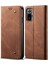 Jeans Bez Doku Boş Zaman Tarzı Telefon Kabuk Kapağı Cüzdan Standı Xiaomi Poco M5S 4g/redmi Not 10 4g/not 10S 4g-Brown (Yurt Dışından) 1