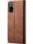 Jeans Bez Doku Boş Zaman Tarzı Telefon Kabuk Kapağı Cüzdan Standı Xiaomi Poco M5S 4g/redmi Not 10 4g/not 10S 4g-Brown (Yurt Dışından) 3