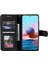Perçin Dekor Cilt Duygu Birleştirme Deri Cüzdan Xiaomi Poco M5S 4g/redmı Note 10 4g/not 10S 4g-Black Için (Yurt Dışından) 5