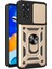 Xiaomi Redmi Için Note 12 Pro 4g/11 Pro 4g (Mediatek)/note 11 Pro 5g (Qualcomm) Pc+Tpu Hibrid Slayt Kamera Kapağı Dahili Metal Sayfa Cep Telefonu Kickstand-Gold ile (Yurt Dışından) 1