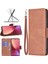 Xiaomi 12 5G/12X 5G/12S 5g Dokulu Düz Renk Pu Deri Folio Flip Kapak Stand Manyetik Telefon Kılıfı Strap-Brown (Yurt Dışından) 4