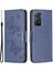 Xiaomi Redmi Için Note 12 Pro 4g/11 Pro 4g (Mediatek)/note 11 Pro 5g (Qualcomm) Kelebekler Baskılı Ayarlanabilir Stand Cüzdanı Telefon Deri Kapak-Dark Mavi (Yurt Dışından) 1