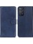 Xiaomi Redmi Için Note 12 Pro 4g/11 Pro 4g (Mediatek)/note 11 Pro 5g (Qualcomm) Dokulu Pu Deri Folio Kılıf Stand Standı Cüzdan Manyetik Flip Kapak Mavisi (Yurt Dışından) 1