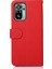 Xiaomi Için Khazneh Redmi Not 10 4g/redmi Not 10S 4g/poco M5S 4g Litchi Cilt Tasarımı Rfıd Hırsızlık Anti-Hırsızlık Fonksiyon Deri Telefon Kılıfı Kapak-Kırmızı (Yurt Dışından) 3
