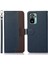Xiaomi Için Khazneh Redmi Not 10 4g/redmi Not 10S 4g/poco M5S 4g Litchi Cilt Tasarımı Rfıd Hırsızlık Anti-Hırsızlık Fonksiyonu Deri Telefon Kılıfı Kapak Mavisi (Yurt Dışından) 1