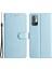 Xiaomi Için Redmi Note 10 5G/10T 5g/poco M3 Pro 5g/4g Pu Deri Cüzdan Stand Ipek Doku Divi Telefon Koruyucu Case Sky Mavi (Yurt Dışından) 1
