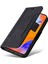 Xiaomi Redmi Için Note 12 Pro 4g/11 Pro 4g (Mediatek)/note 11 Pro 5g (Qualcomm)/note 11E Pro 5g Pu Deri Dikiş Dikiş Hattı Telefon Kılıfı Cüzdan Stand Kapak Black (Yurt Dışından) 5
