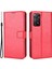 Xiaomi Redmi Nnote 12 Pro 4g/11 Pro 4g (Mediatek)/note 11 Pro 5g (Qualcomm) Çılgın At Deri Anti-Drop Telefon Kabası Stand Fonksiyon Koruyucusu Kullanışlı Kayış-Kırmızısı (Yurt Dışından) 1