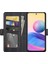Pu Deri Cüzdan Standı Çift Toka Manyetik Kapatma Telefon Kasası Xiaomi Redmi Note 10 5g/poco M3 Pro 5g/4g-Black (Yurt Dışından) 4