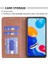 Xiaomi Için Redmi Note 11 4g (Qualcomm) Baskı Deseni Ekleme Tasarım Kapağı Kart Yuvaları Damla Geçirmez Deri Cep Telefonu Kablosu (Yurt Dışından) 4