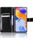Xiaomi Redmi Nnote 12 Pro 4g/11 Pro 4g (Mediatek)/note 11 Pro 5g (Qualcomm) Çılgın At Deri Anti-Drop Telefon Kabası Stand Fonksiyon Koruyucusu Kullanışlı Kayış-Black (Yurt Dışından) 3