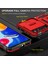 Xiaomi Redmi Için Zırh Serisi Note 12 Pro 4g/11 Pro 4g (Mediatek)/note 11 Pro 5g (Qualcomm) Slayt Kamera Koruma Kılıfı Kickstand Pc+Tpu Etkiye Dayanıklı Kapak-Kırmızı (Yurt Dışından) 3