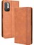 Manyetik Kapanma Vintage Stil Telefon Kılıfı Cüzdan Stand Deri Kapak Xiaomi Redmi Note 10 5g/poco M3 Pro 5g/4g-Brown (Yurt Dışından) 1