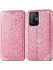 Mandala Çiçek Deseni Baskılı Manyetik Otomatik Absorbed Pu Deri Deri Cüzdan Xiaomi 11T/11T Pro-Pink Için Flip Cover (Yurt Dışından) 1