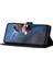 Xiaomi Mi Için Cüzdan Telefon Kılıfı 11 Lite 4g/5g/11 Lite 5g Ne, Pu Deri Çiçekler Baskılı Flip Stand Black (Yurt Dışından) 3