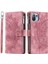 Xiaomi Için 11 Lite 5g Ne/mı 11 Lite 5g/4g Fermuarlı Cep Telefonu Kasası Mandala Çiçek Baskılı Pu Deri Standı Kapak Birden Fazla Kart Yuvası Cüzdan-Rose Altın (Yurt Dışından) 1