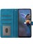 Xiaomi Mi Için Cüzdan Telefon Kılıfı 11 Lite 4g/5g/11 Lite 5g Ne, Pu Deri Çiçekler Baskılı Flip Stand Cover-Blue (Yurt Dışından) 2