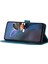 Xiaomi Mi Için Cüzdan Telefon Kılıfı 11 Lite 4g/5g/11 Lite 5g Ne, Pu Deri Çiçekler Baskılı Flip Stand Cover-Blue (Yurt Dışından) 3
