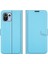 Folio Flip Litchi Cilt Cüzdan Stand Deri Kılıf Xiaomi Mi 11 Lite 4g/5g/11 Lite 5g Ne Cep Telefonu Kapak Blue (Yurt Dışından) 1