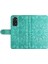 Xiaomi Için Redmi Note 11 4g (Qualcomm)/not 11S 4g Pu Deri Ayçiçeği Baskılı Baskılı Kılıf Manyetik Tokalı Telefon Stand Cüzdan Kapak Yeşil (Yurt Dışından) 5