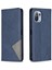 Geometrik Desen Otomatik Absorbed Stand Deri Telefon Kılıfı Xiaomi Mi 11 Lite 4g /5g /11 Lite 5g Ne-Blue (Yurt Dışından) 2