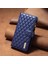 Xiaomi Mi Için Cep Telefonu Kabuğu 11 Lite 4g/5g/11 Lite 5g Ne, Baskılı Rhombus Desen Folio Flip Case Stand Mat Pu Deri Cüzdan Kapak-Mavi (Yurt Dışından) 5