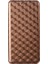 3D Rhombus Deri Telefon Kapağı Baskısı+Yumuşak Tpu Iç Kasa Stand Cüzdan Koruyucu Kabuk Xiaomi Redmi Note 10 5g/redmi Not 10T 5g/poco M3 Pro 4g/5g-Brown (Yurt Dışından) 3