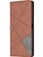 Geometrik Desen Xiaomi Mi Için Otomatik Absorbed Stand Deri Telefon Kılıfı 11 Lite 4g /5g /11 Lite 5g Ne-Brown (Yurt Dışından) 1